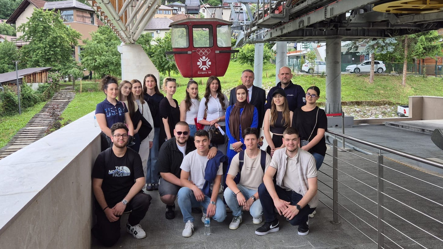 Studenti Saobraćajnog fakulteta u Sarajevu u posjeti  Trebevićkoj žičari